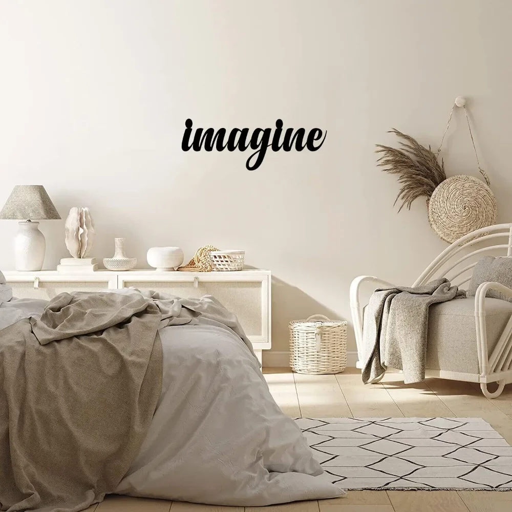 Декоративный Металлический Настенный Знак В Курсивном Стиле Вдохновляющий