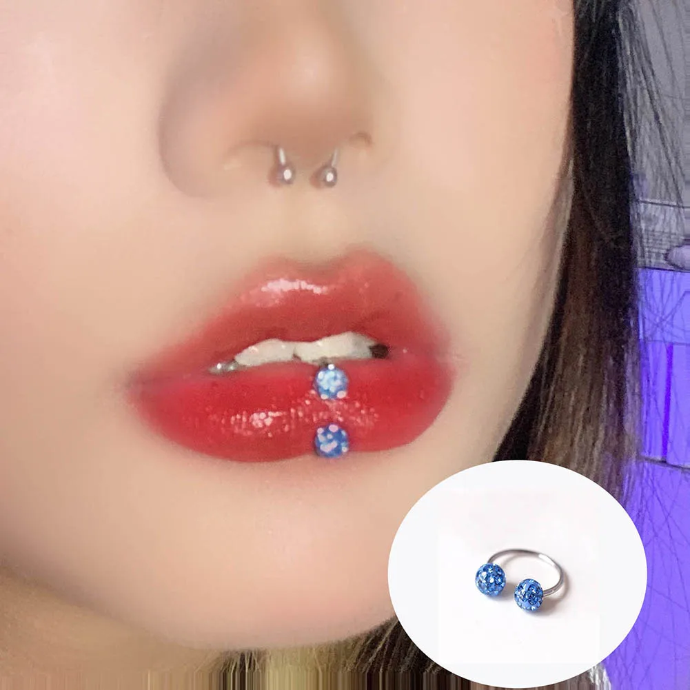 

Stainless Steel Hinged Seamless Septum Hoop Nose Ring Horseshoe Rings Cartilage Daith Tragus Clicker Body Piercing Jewelry