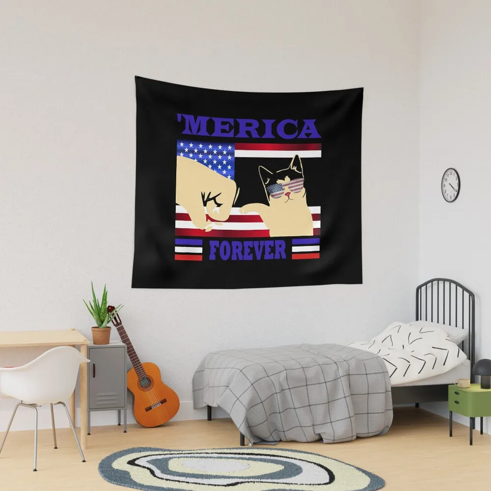 

4th of july american flag Tapestry Decor Beautiful Wall Yoga Towel Blanket Decoration Mat Colored Hanging