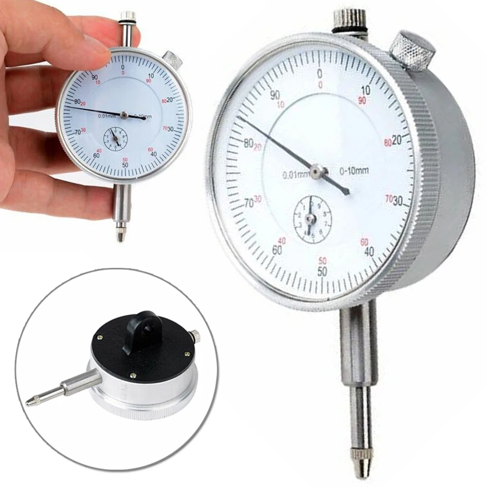 

Dial Indicator Gauge 0-10mm Meter Precise 0.01 Resolution Concentricity Test