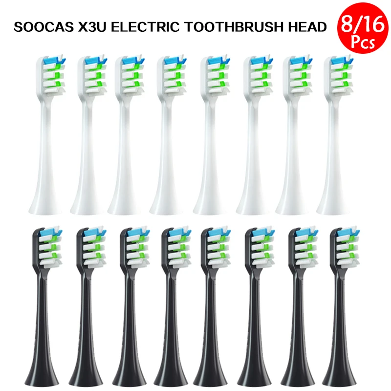 

Сменные головки для зубной щетки для Mi Youpin Xiaomi SOOCAS X3U SOOCARE X1/X3 /X5, головка для зубной щетки Dupont, герметичная упаковка 4