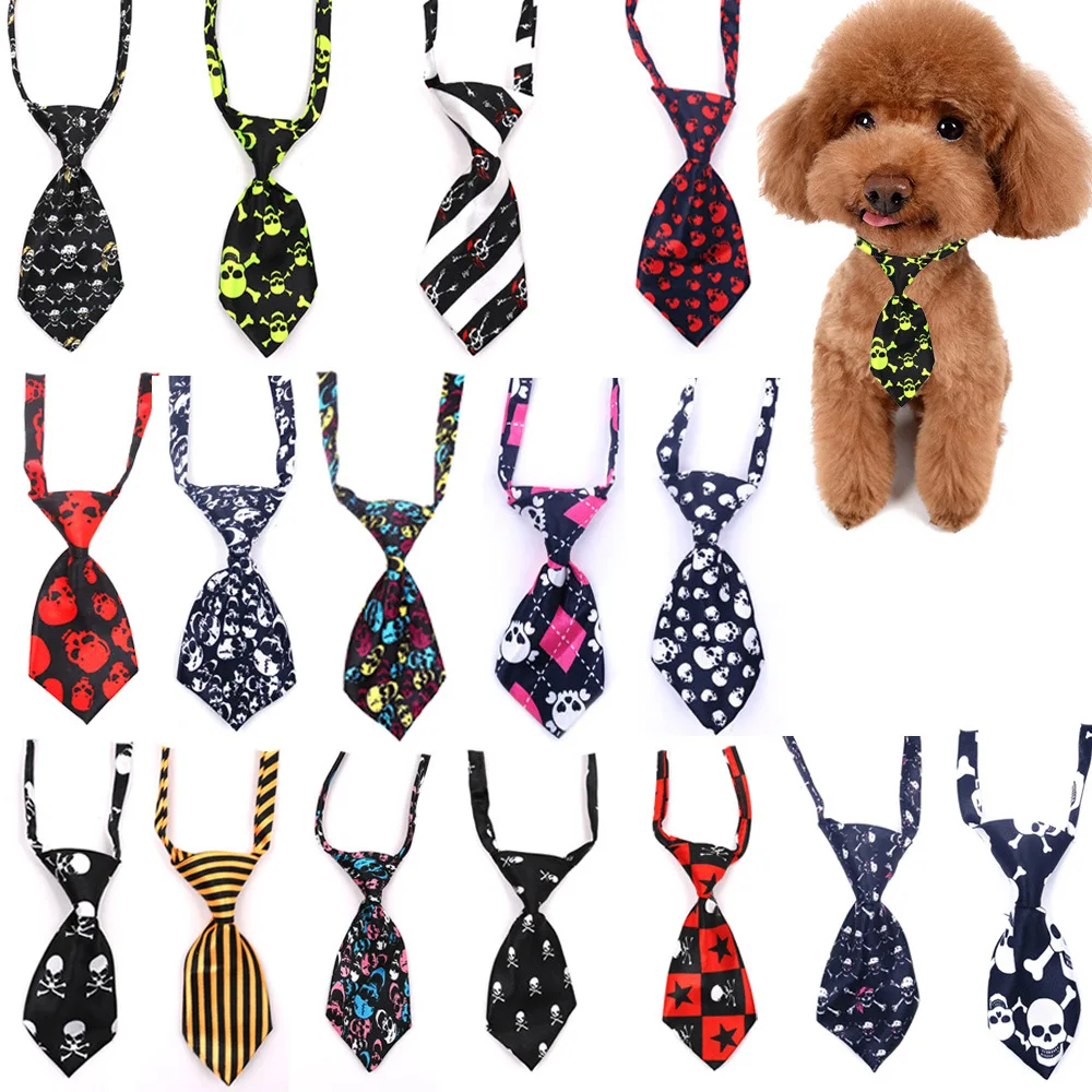 

Wholesale 20 PCS Adjustable Dog Bow Tie Neck Tie Pet Dog Bow Tie Puppy Bows Collar For Large Dog Collar Pet Accessories