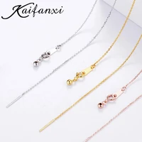 kaifanxi gold 316l stainless steel chain necklace female choker for women brand jewelry fashion trend necklace