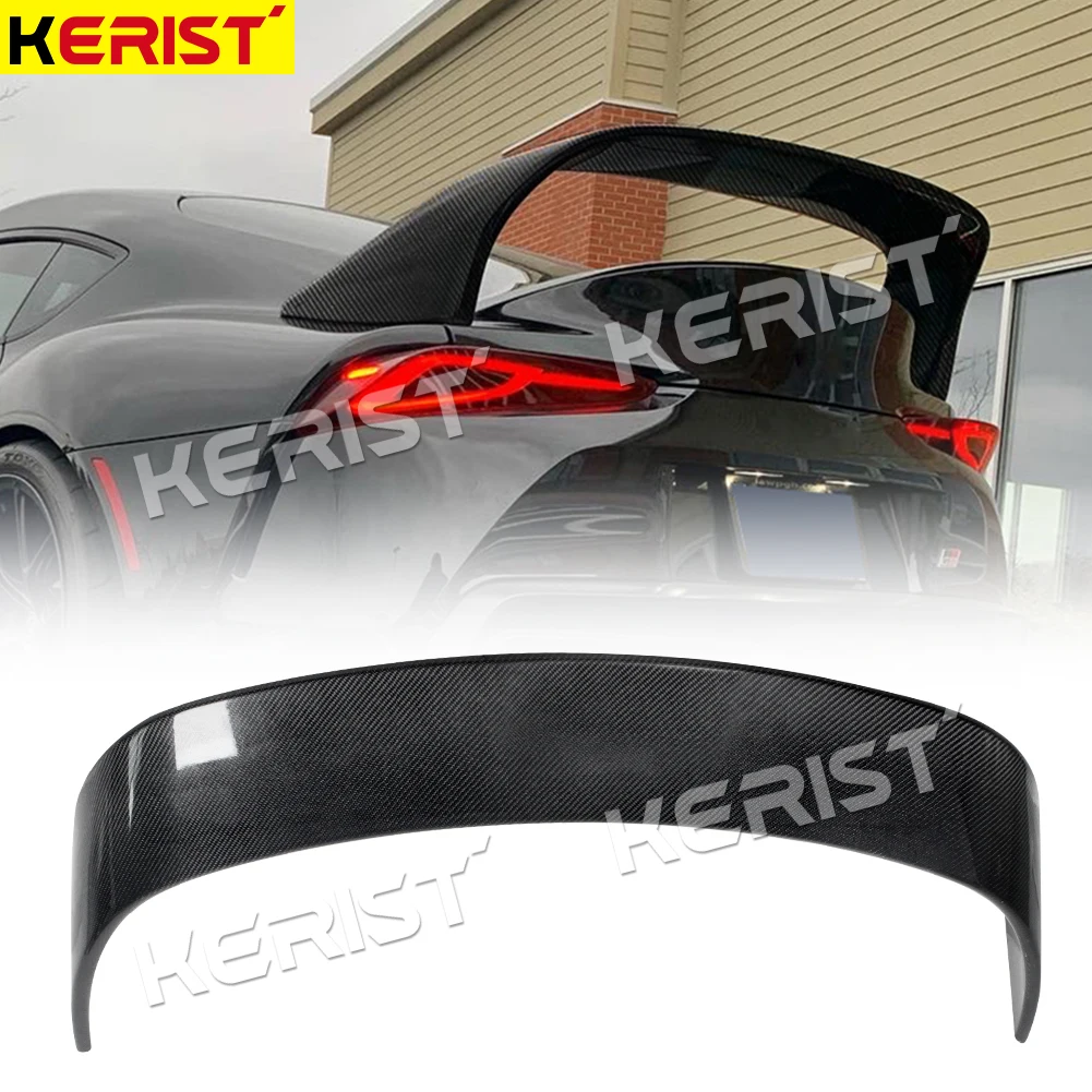 Спойлер из углеродного волокна для Toyota Supra A90 Coupe 2019-21 задняя крыло багажника губа