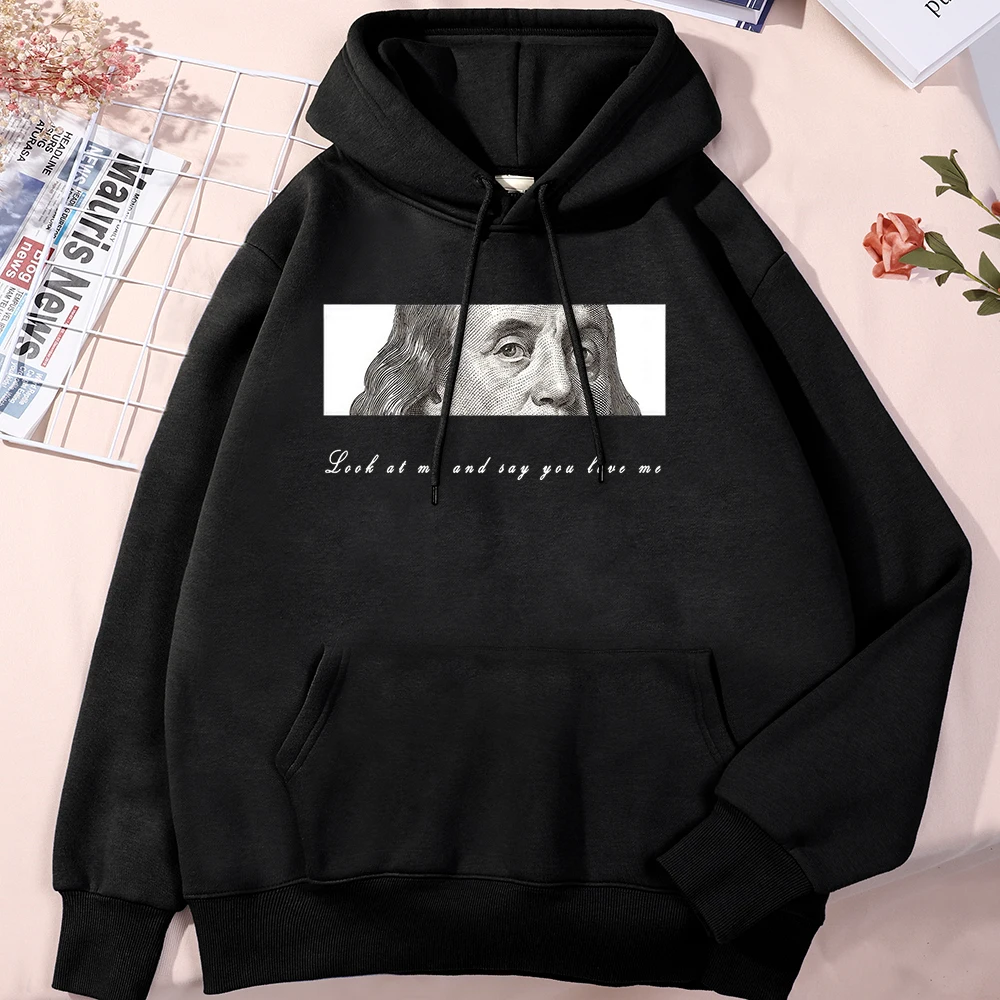 

Худи мужское в стиле Харадзюку с надписью «You Love Me»