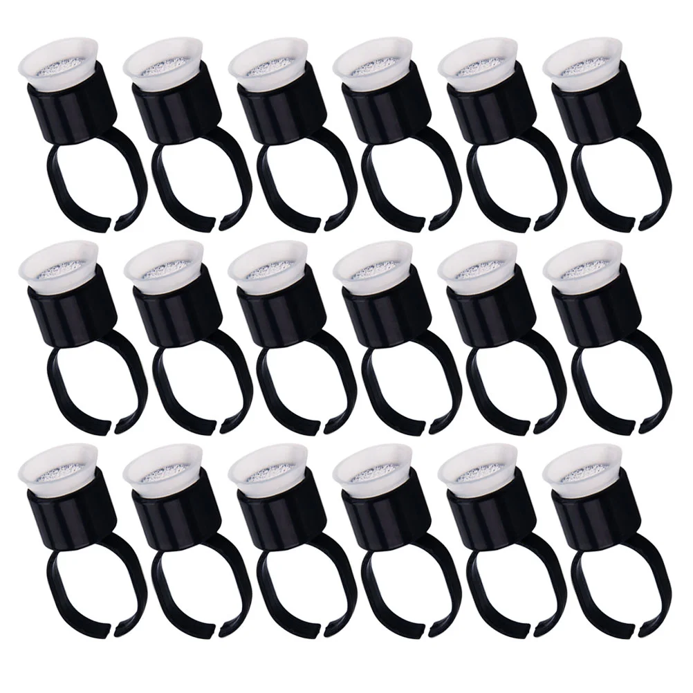 

100pcs Pigment Rings Cup Disposable Glue Ring Cup Tools Microblading Supplies