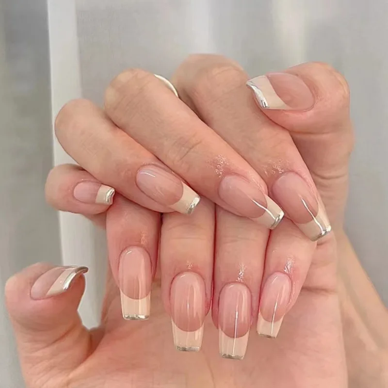 

24Pcs/Box Fake Nails Press On Nails False Nails Free Shipping Nail Tips With Glue Sticker Nails Set Press On Nail Art