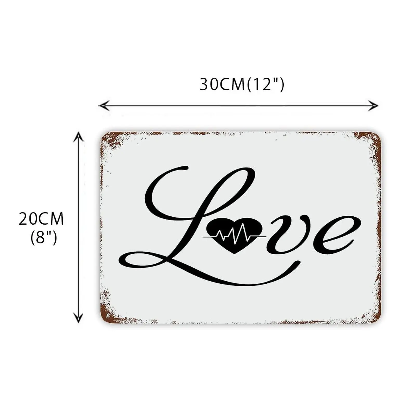 Вдохновляющий девиз металлический знак любовь жестяные знаки абстрактный декор
