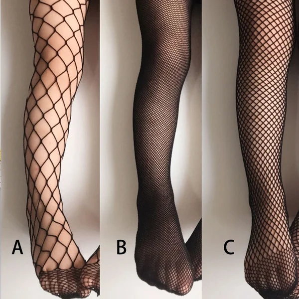 

Personality Children Fishnet Stockings Trendy Girls Fashion Net Stockings Fashion Kids Fishnet Stockings Black Black Pantyhose