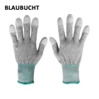 Мобильный телефон ремонтные перчатки из углеродного волокна с полиуретановым изоляционным покрытием антистатические перчатки ESD электронные рабочие инструменты для ремонта планшетов