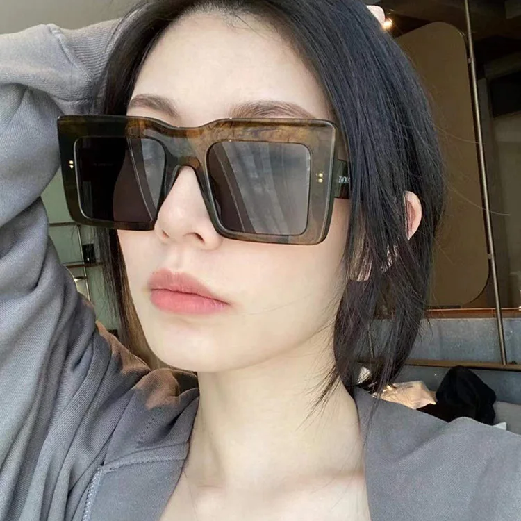 

Fashion Oversized Big Square Frame Sunglasses Women Brand Designer Eyewear Vintage Sun Glasses Female Shades Oculos De Sol