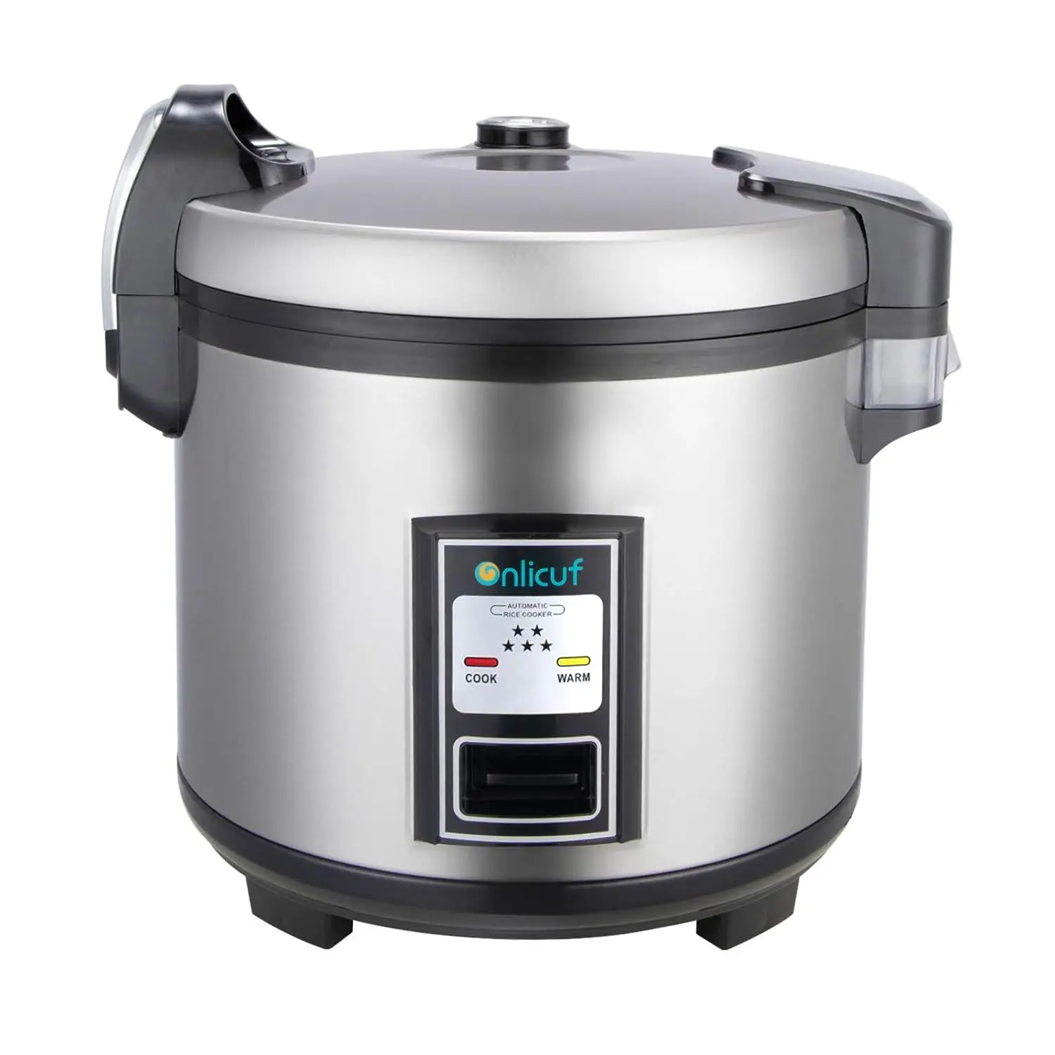 

Stainless Steel Rice Cooker 60-Cup Cooked (30-Cup UNCOOKED) 1350W for Restaurant
