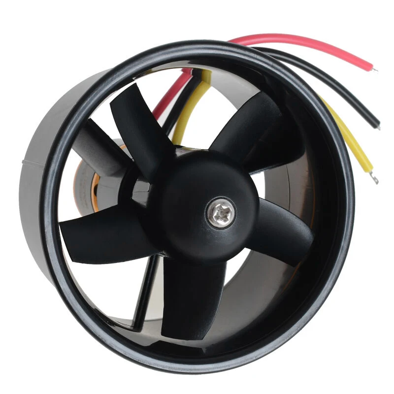 

64Mm Duct Fan Unit With 4500KV 5 Leaves Brushless Outrunner Motor For RC EDF Jet Airplane