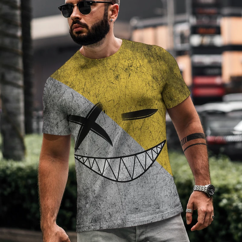 2022 простая дизайнерская смешная футболка со смайликом для мужчин и женщин