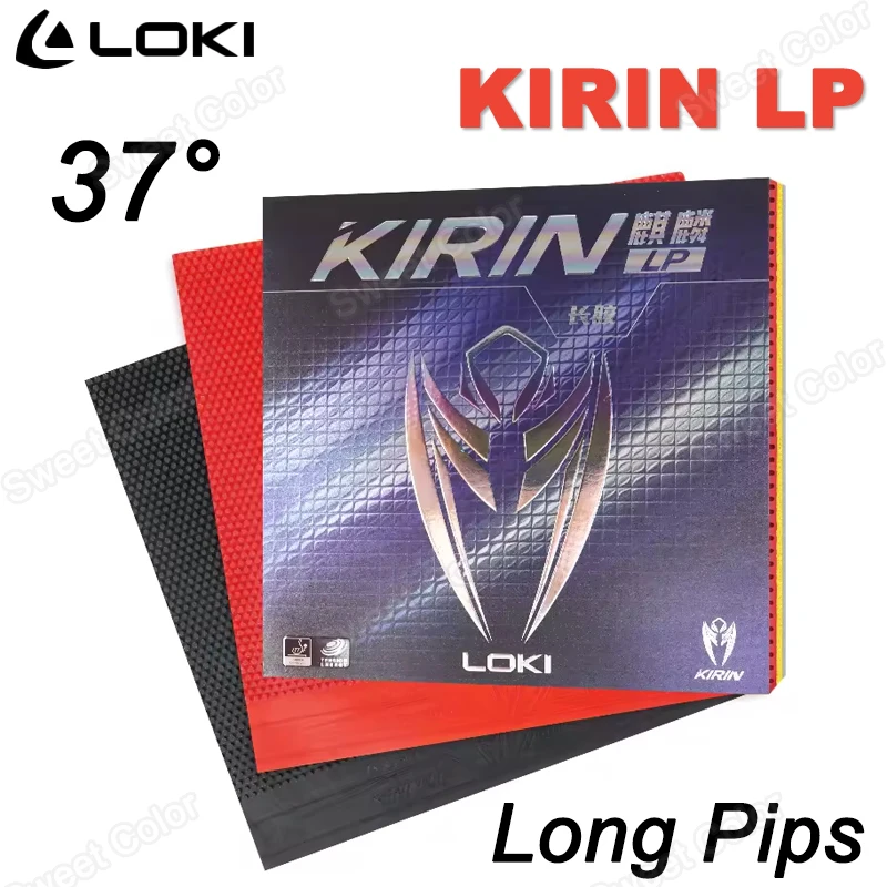 Фото Накладка для настольного тенниса LOKI KIRIN LP Long Pips, нелипкая, с губкой Loxa высокой плотности, одобренная ITTF, H37 ° №1