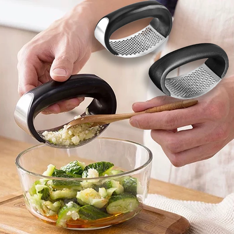 

Stainless Steel Garlic Press Manual Garlic Mincer Chopping Garlic Tools Arc Vegetable Kitchen Gadgets Kitchen Accessories