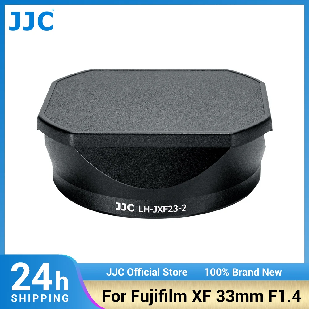 Металлическая квадратная бленда JJC LH-XF23 II для Fujifilm Fujinon XF 33 мм F1.4 R LM WR объектив на Fuji XT4 XT3 XT2 XT30II XT30 XT20 XT10