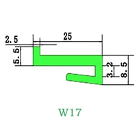 10metersroller w17 polymer guide lining strip plastic chain plate conveyor accessories cushion strip
