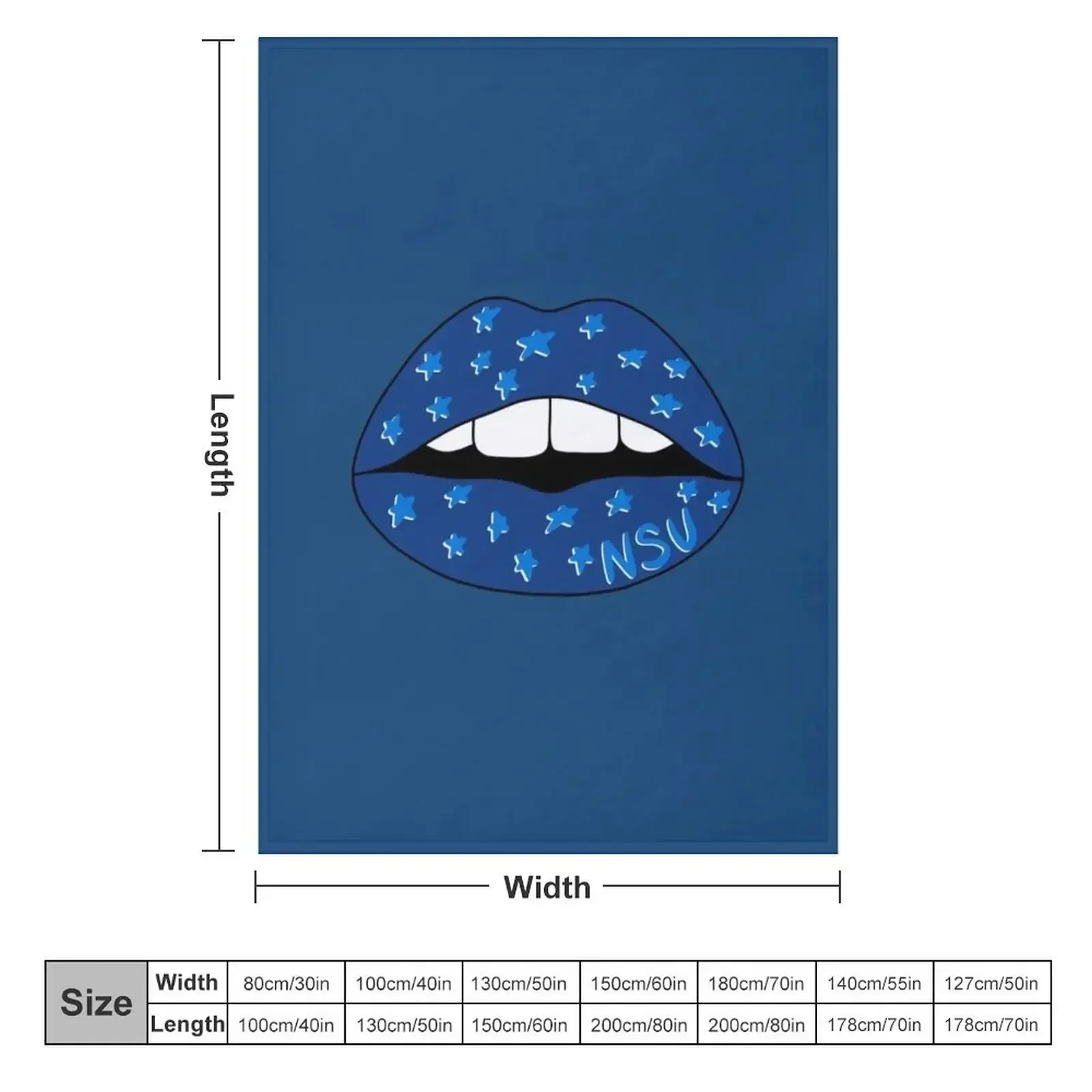 Фото Плед Nova Southeastern University Lips Throw Blanket, рождественское украшение, роскошный мягкий спальный мешок, покрывало для односпальной кровати, одеяла. №2