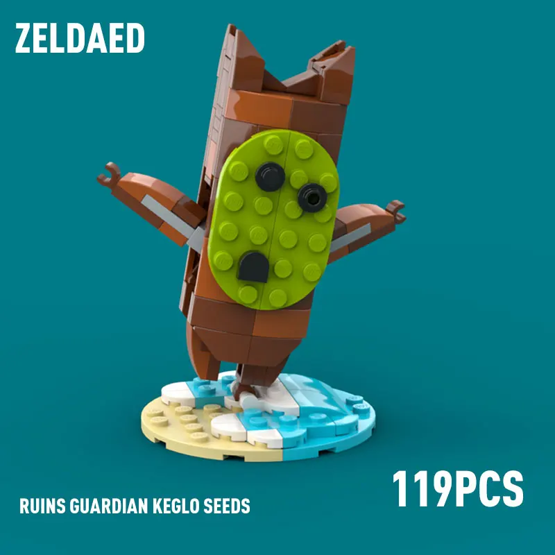 

Moc Zeldaed Ruins Guardian Keglo Seeds Yahaha Building Blocks Classic Game Action Figures Bricks Assembled Toys for Kid Gifts
