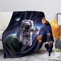 3d outer space planets astronaut printing throw blankets for home comfortable fleece blanket kids adult casual sofa quilt manta
