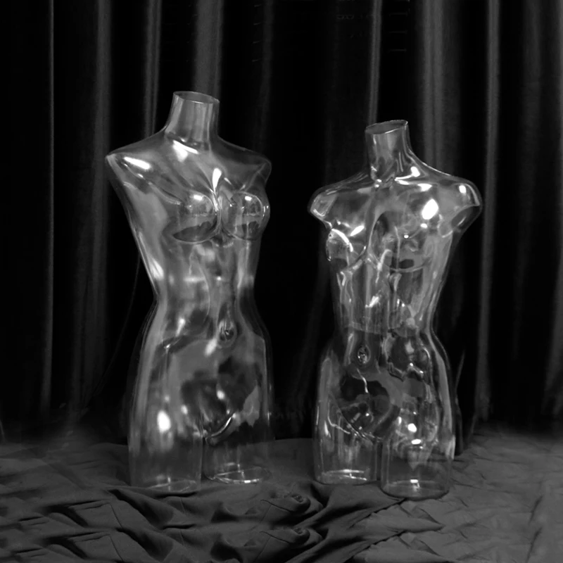 Transparent Female Half-Body Mannequin Torso Model Display for Panties Underwear Show Props
