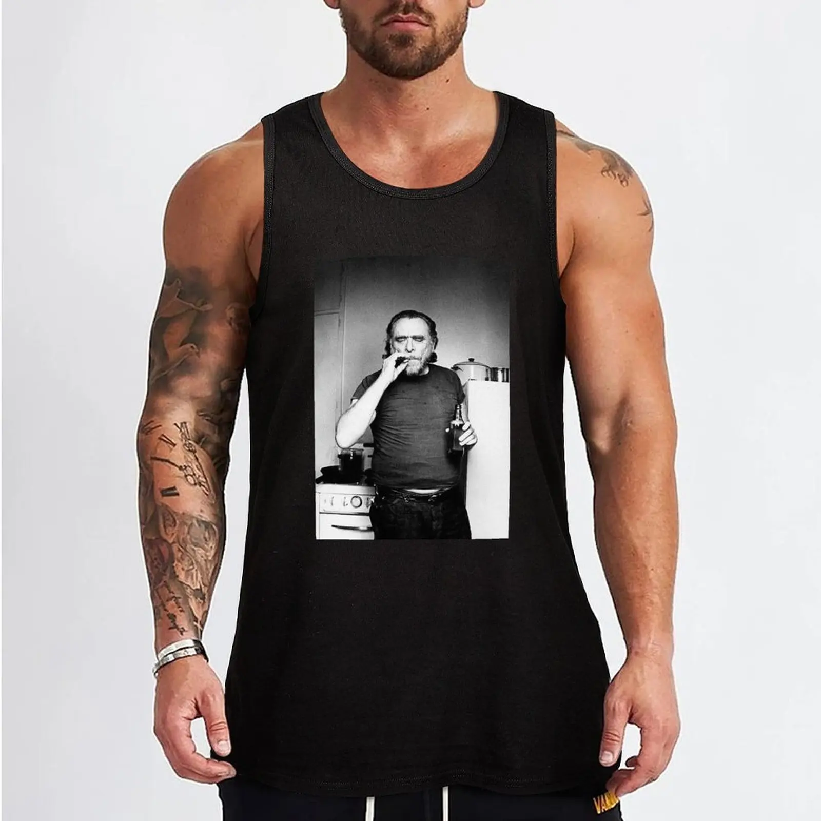 Фото Повседневная майка Bukowski для ежедневной носки, свободного кроя, мягкая, комфортная. №2