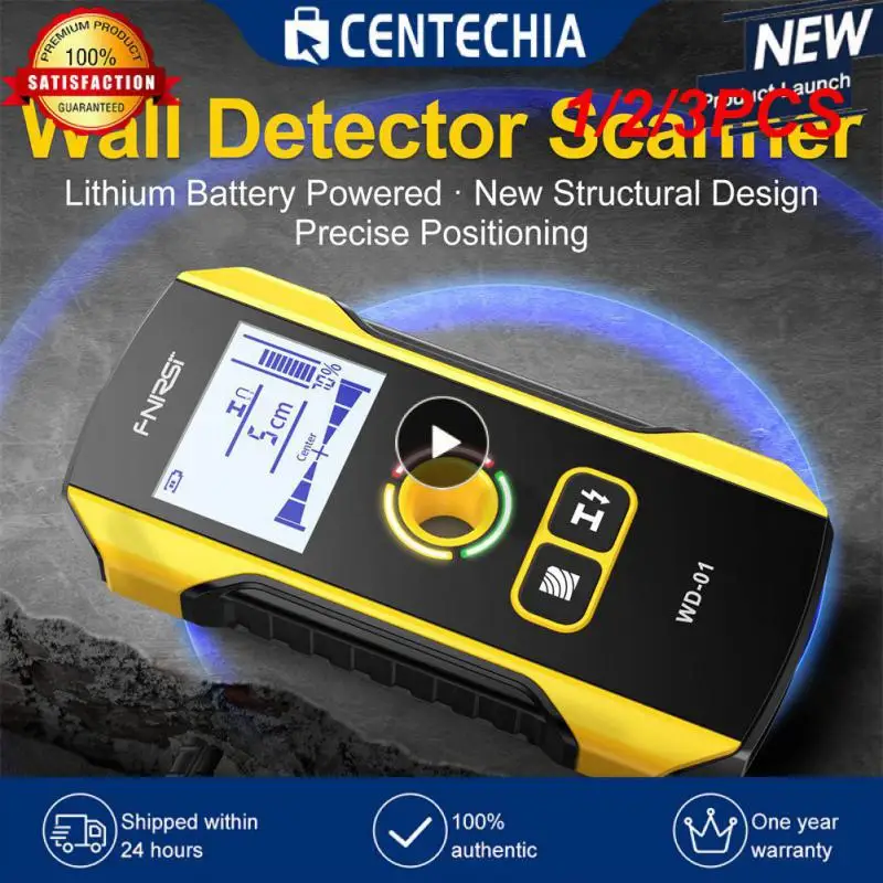 

1/2/3PCS WD-01 Metal Detector Wall Scanner with Newly Designed Positioning Hole for AC Live Cable Wires Metal Wood Stud Find
