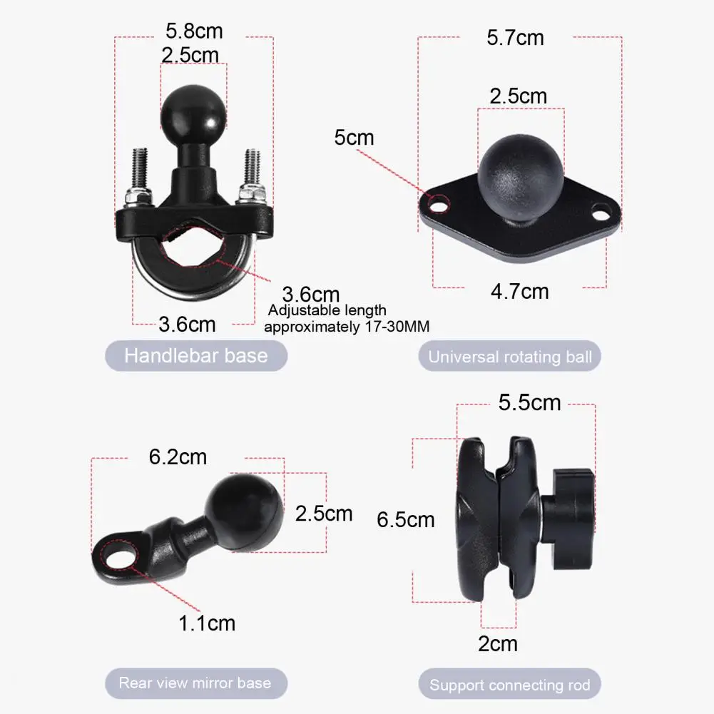 

Sturdy Useful Bicycle Handlebar GPS Phone Holder Easy to Install Motorcycle GPS Holder Adjustable Bicycle Supplies