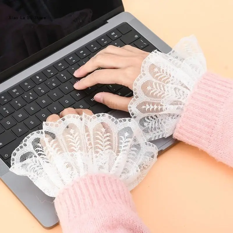 Манжеты на запястье кружевные съемные манжеты с искусственными рукавами для