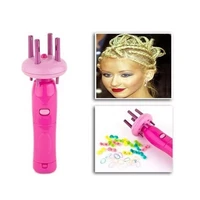 women portable electric automatic diy hairstyle tool braid machine hair weave roller twist braider device kit