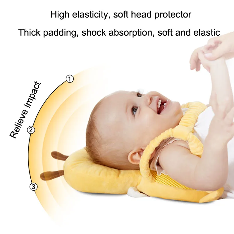 Baby Head Protection Pillow Cartoon Infant Anti-fall Pillow Soft PP Cotton Toddler Children Protective Cushion Baby Safe Care