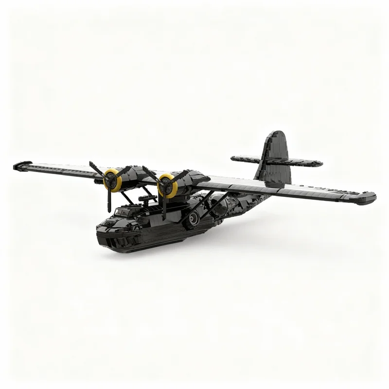 Фото 3639 деталей MOC Creator Clutch Creations Black CAT PBY Версия 1 Модель игрушки Строительные блоки Архитектура Рождественские подарки Креативные №1