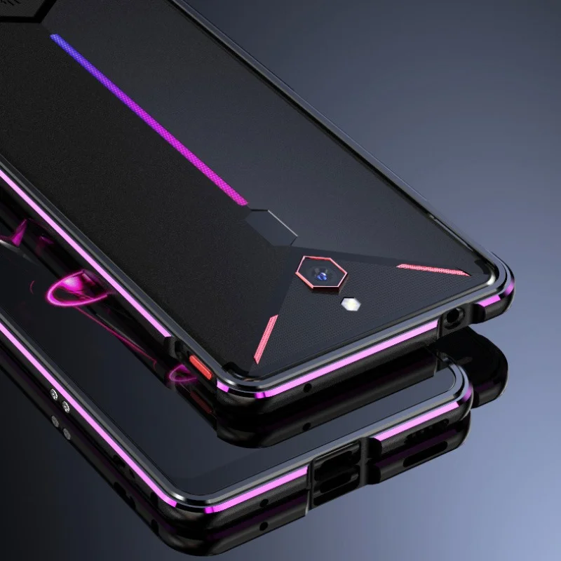 

Aurora Dual Color Border Aluminum Metal Bumper For Nubia RedMagic 3 RedMagic=RedMagic1 Cover Case Carmera+Frame Protector