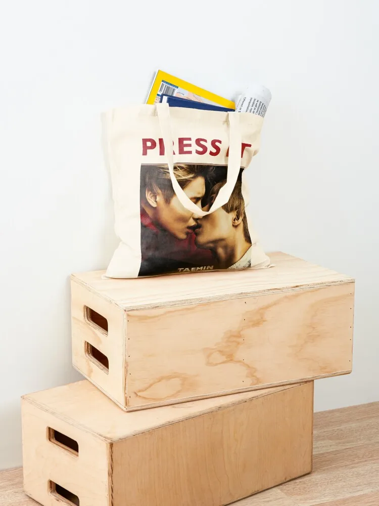 TAEMIN - PRESS IT Tote Bag складная многоразовая сумка персонализированные многоразовые