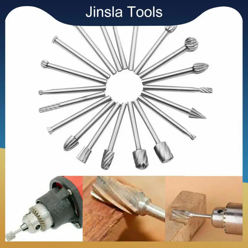 

20pcs Drill Bits Tool Set Multifunctional Grinding Head Steel Rotary Burrs High Speed Rotary Tool For Woodworking And Engraving