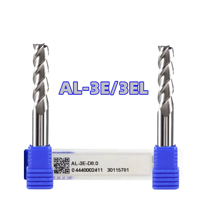 

ZCC.CT AL-3E-D8.0/AL-3E-D10.0/AL-3E-D12.0/AL-3E-D16.0/AL-3E-D20.0 AL-3E 3 Flute Straight shank Flat end mills For Aluminium