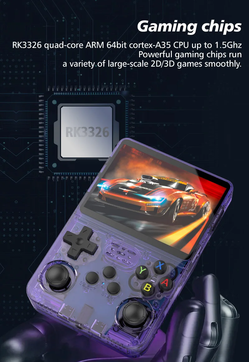 R36S Game Consola ArkOS 2.0 System Ретро Портативный портативный игровой плеер 3 5-дюймовый экран