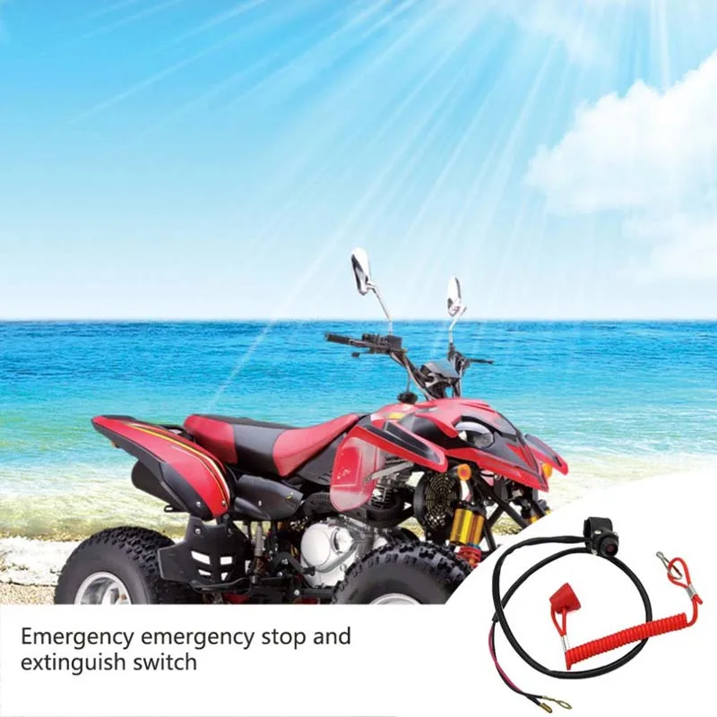 

Atv Spring Pull Cord Kill Switch Emergency Kill Switch Motorcycle Spare Parts for 50Cc 70 Cc 90Cc 110 Cc 125Cc 150 Cc