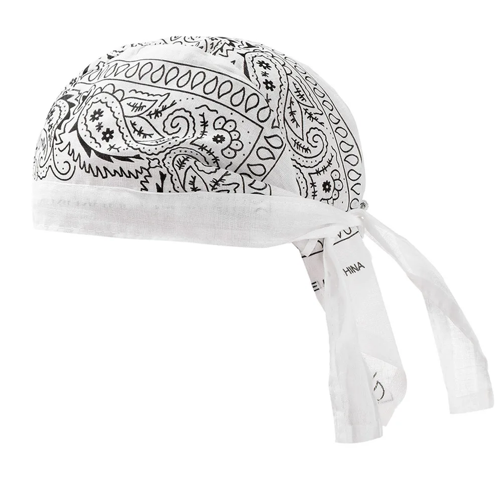 Новая мужская и женская повязка на голову с принтом Durag Du-Rag черепом Doo Do тряпичная