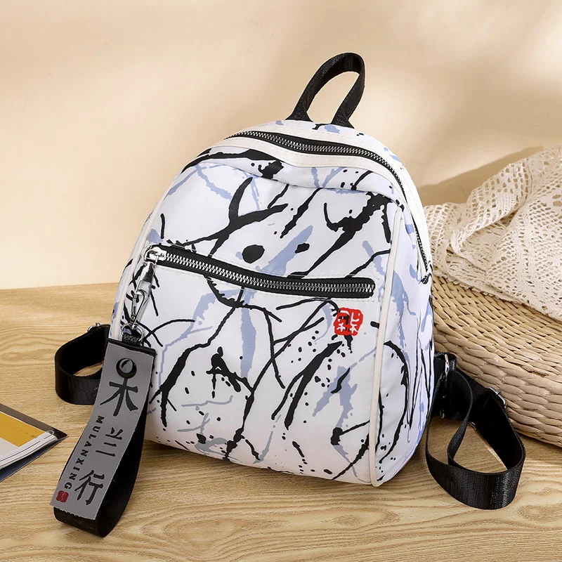 

Новый рюкзак из ткани Оксфорд, женская сумка, модная школьная сумка в национальном стиле, трендовая легкая дорожная сумка для отдыха