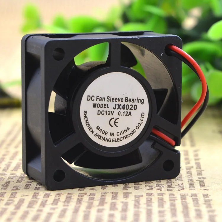 

Brand new original JX4020 DC 12V 0.12A 4020 4 cm 2 wire mute cooling fan