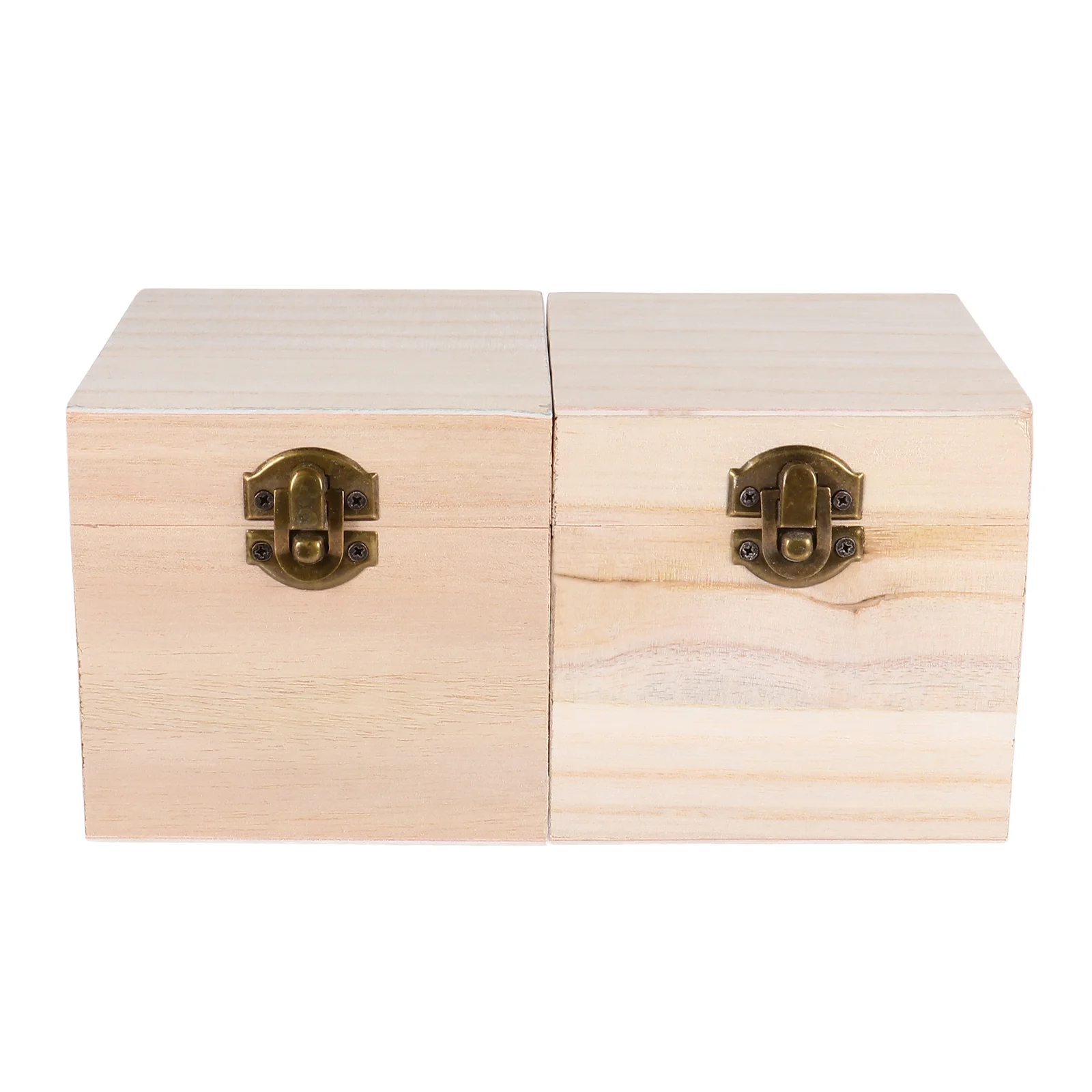 

Box Wooden Jewelry Storage Wood Teatrinket Decorative Treasure Gift Organizer Unfinished Hinged Stash Boxes Large Holder Case