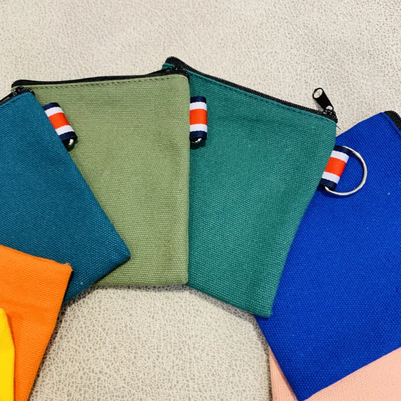 2023 DIY solid color zipper coin purse woman cartoon zipper wallet mini multifunctional toy storage bag gift Travel Small Purse