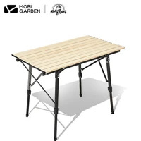 mobi garden nature hike camping table outdoor barbecue picnic all aluminum ultra light portable tourist table folding table