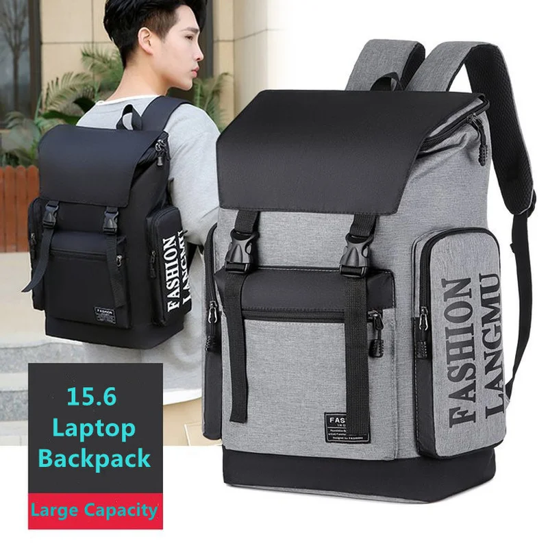 

Вместительный многофункциональный дорожный рюкзак, рюкзак для ноутбука 15,6 дюймов, школьная сумка для подростков, рюкзак, холщовый рюкзак с ...