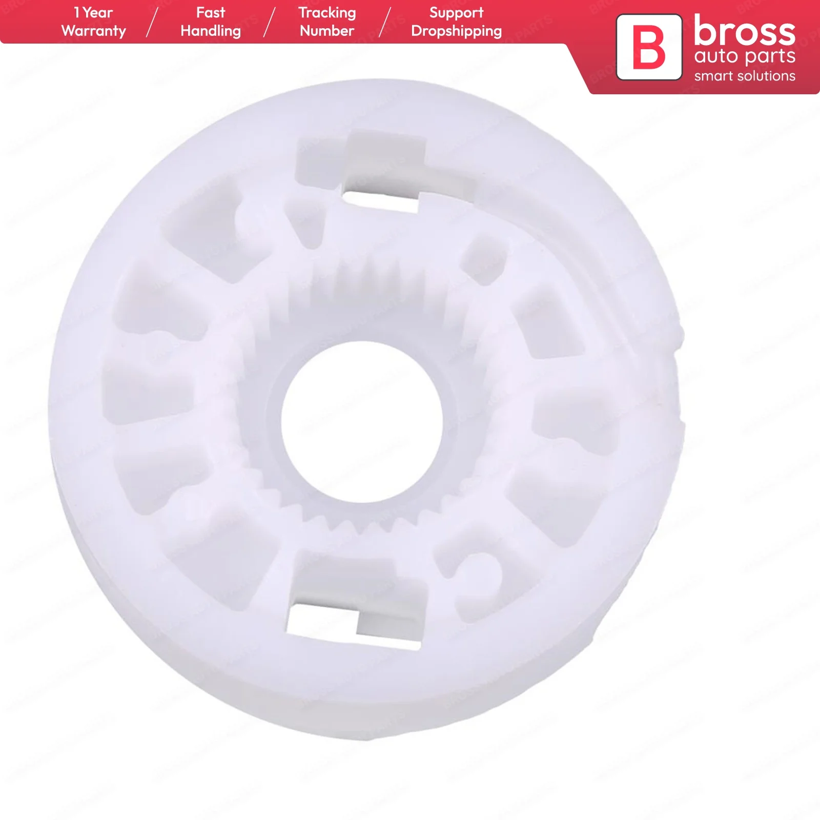

Bross BWR311 Power Electrical Window Regulator Wheel, Rear Right Door for Mercedes W210; front and Rear Doors for BMW E46