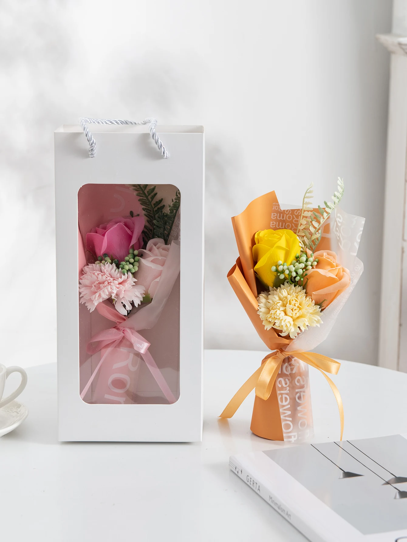 1 шт. искусственный букет гвоздики ранние подарки Рождество День Святого