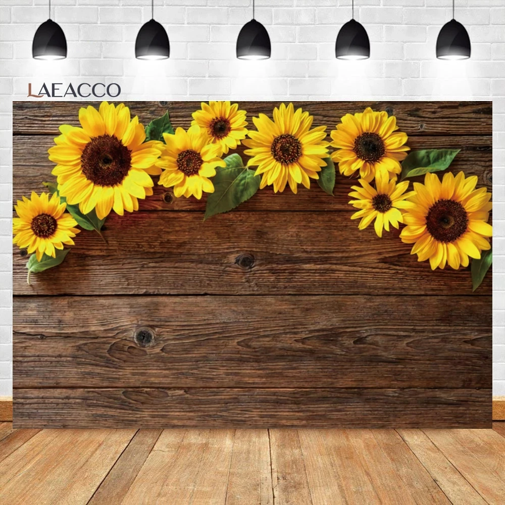 Фон для фотосъемки с изображением подсолнухов