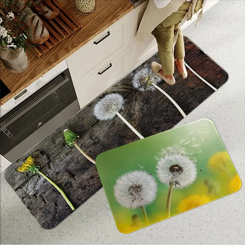 

Dandelion Entrance Door Mat Nordic Style Bedroom Living Room Doormat Home Balcony Anti-Slip Toilet Rug